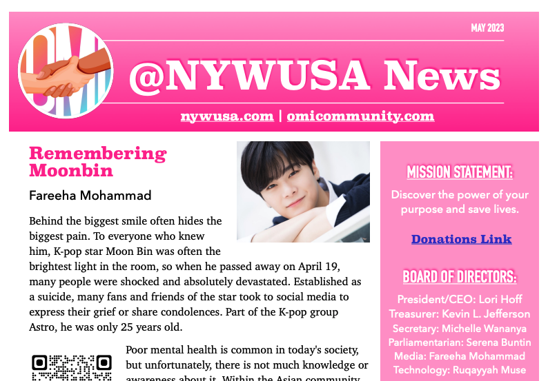 May 2023 newsletter cover