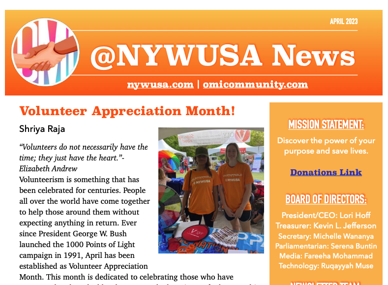 April 2023 newsletter cover