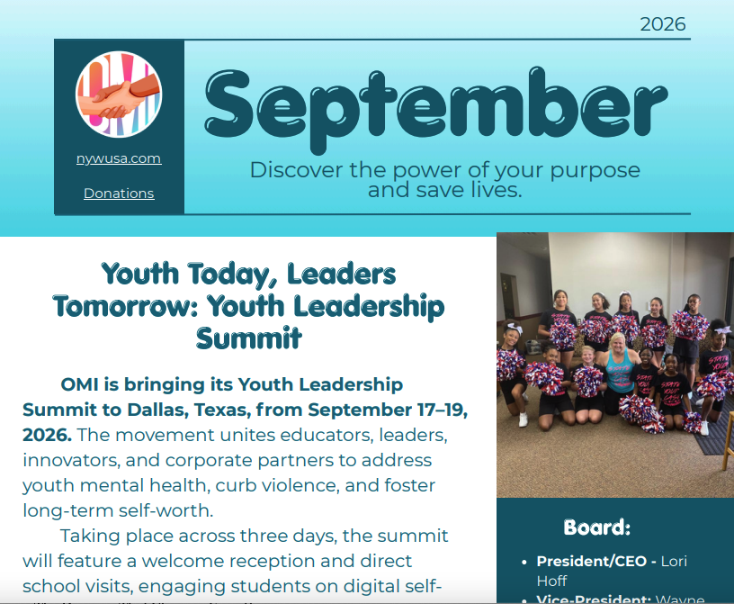 September 2026 newsletter cover